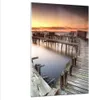 Bilder auf glas - Einteilig - Brücke Boot Meer - 80x120cm - Produktbild-Vorschau 1