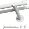 A double curtain rod set with mounting hardware and end caps, shown against a white background. Podgląd zdjęcia produktu