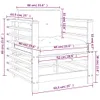 Gartenstühle mit Kissen 2 Stk. Honigbraun Massivholz Kiefer Produktbild-Vorschau 9