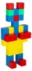 Blocs de construction magnétiques éducatifs Cube 64 el. Voir les images du produit 4