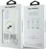 A product packaging for a Karl Lagerfeld phone case, showing the case inside a window on the front and product details on the side. Anteprima dell’immagine prodotto