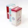 Three rectangular metal tins for coffee, tea, and sugar, arranged diagonally on a white background. Produktbild-Vorschau