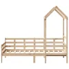 vidaXL Tagesbett mit Dach 80x200 cm Massivholz Kiefer Produktbild-Vorschau 4