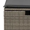 vidaXL Stołek ogrodowy z poduszką szary 55x55x37 cm z Podgląd zdjęcia produktu 9