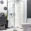 dedeco Eck-Duschrückwände Aluminium wasserfest Motiv: Produktbild-Vorschau 2