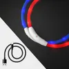 PRECORN LED Silikon Hundehalsband Set in Rot und Blau | Produktbild-Vorschau 3