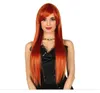 Lange glatte rote Haarperücke REDHEAD Prom Produktbild-Vorschau 3