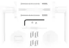 A set of door handles and installation hardware, laid out on a white background. Produktbild-Vorschau