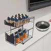 Organizér do skříně – výsuvná dvoupatrová police pod dřez – Náhled obrázku produktu 4