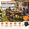 Set di mobili da giardino pieghevoli Rijoka - look legno - Anteprima dell’immagine prodotto 7