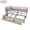 Merax Tagesbett Polsterbett 90x200cm mit Ausziehbett Produktbild-Vorschau 9