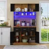 A kitchen hutch with various appliances and dishes. Náhľad obrázku produktu