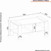 Skye Decor, Erica - White, Walnut, Couchtisch, Weiß, 100% Produktbild-Vorschau 9