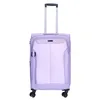 A studio shot of a purple suitcase on a white background. Produktbild-Vorschau