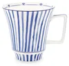 Heinen Delfts Blauw – Teebecher Tulp - Strepen - Porzellan - 350 ml – Bild 1 Produktbild-Vorschau
