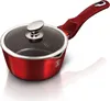 A red pot with a glass lid and a red handle, set against a white background. Anteprima dell’immagine prodotto