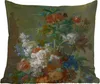 MuchoWow® Outdoor Kissen - Stilleben mit Blumen - Gemälde Produktbild-Vorschau 1