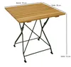 DEGAMO Gartentisch BAD TÖLZ 70x70cm klappbar, Flachstahl Produktbild-Vorschau 6
