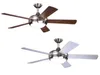 Stropný ventilátor Ursa brúsený nikel Strieborný / orechové Náhľad obrázku produktu 2
