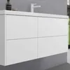 doporro Mineralguss-Waschbecken 120x46x54 cm in Matt weiß Produktbild-Vorschau 6