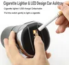 Popolník do auta s vekom Zapaľovač cigariet do auta USB Náhľad obrázku produktu 2