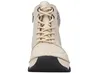 Front view of a beige high-top sneaker boot. Náhled obrázku produktu