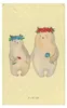 Mr. & Mrs. Panda Wandbild Bären mit Blumenkranz - Gelb Produktbild-Vorschau 1