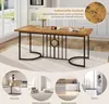 A collage of images showing a dining table in a kitchen, a living room, a restaurant setting, and an office. Podgląd zdjęcia produktu