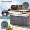 COSTWAY Gartenbox 455L wetterfest, 2in1 Auflagenbox & Produktbild-Vorschau 7