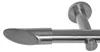 Edelstahl Look Gardinenstange 20mm Wandträger 1-läufig Produktbild-Vorschau 1