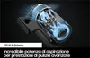 A close-up, cutaway view of a vacuum cleaner's internal motor and airflow, with blue light effects highlighting the suction power. Podgląd zdjęcia produktu