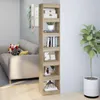 vidaXL Regál na knihy/rozdeľovač izieb Sonoma Oak 40x30x198 Náhľad obrázku produktu 1