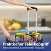 Klappbox Trolley schwarz 42x40x37cm Kunststoff Aluminium Produktbild-Vorschau 6