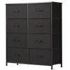 Schubkastenkommode Kommode Stoff 8 Schubladen Sideboard Produktbild-Vorschau 1