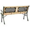Gartenbank 122 cm Gusseisen und Massivholz Tanne Produktbild-Vorschau 4