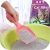 A hand is scooping cat litter into a litter box, with a bag of cat litter in the background. Podgląd zdjęcia produktu
