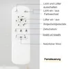 Sofucor Deckenventilator mit Licht und Fernbedienung, DC, Produktbild-Vorschau 3
