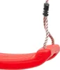 A close-up view of a red plastic swing seat with a rope attached. Anteprima dell’immagine prodotto