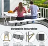 COSTWAY Bierbank klappbar 182x27,5x43cm, Klappbank Produktbild-Vorschau 5