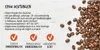 A close-up of coffee beans with text describing EPDM seals. Produktbild-Vorschau