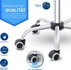 TRESKO Roller Stool Červená s opierkou Pracovná stolička Náhľad obrázku produktu 2