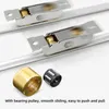 4 PIÈCES Ensemble de roulettes pour porte coulissante en Voir les images du produit 10