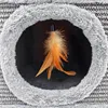 Griffoir robuste pour chat, petit 38cm, gris avec plume et Voir les images du produit 2