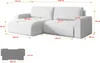 ALTDECOR Ecksofa mit Schlaffunktion und Bettkasten Corner Produktbild-Vorschau 6