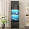 Sweiko Vitrine  mit LED-Beleuchtung,freistehende Vitrine, Produktbild-Vorschau 2