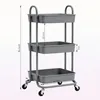 Sekey Rollwagen 35 cm breit Badezimmerregal mit 3 Ebenen Produktbild-Vorschau 3