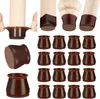 Aneaseit Stuhlbein-Bodenschoner – 5,1 cm x 16 Stück Dunkles Produktbild-Vorschau 1