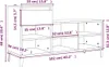 vidaXL Portascarpe grigio cemento 102x36x60 cm materiale a Anteprima dell’immagine prodotto 5