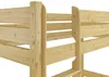 Close-up view of the wooden structure of a bunk bed. Produktbild-Vorschau