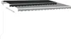 An illustration of an awning extended from a wall, with a pull cord and an arrow indicating extension. Náhľad obrázku produktu